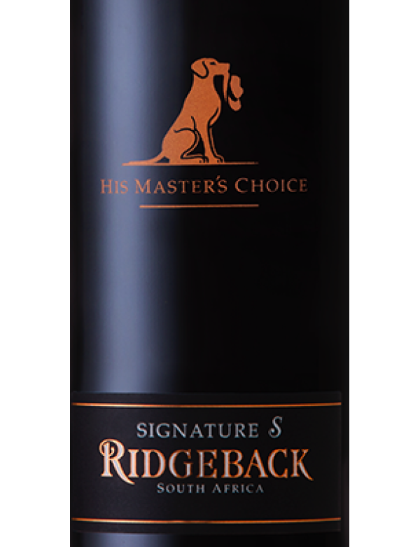 Ridgeback His Master's Choice signature S